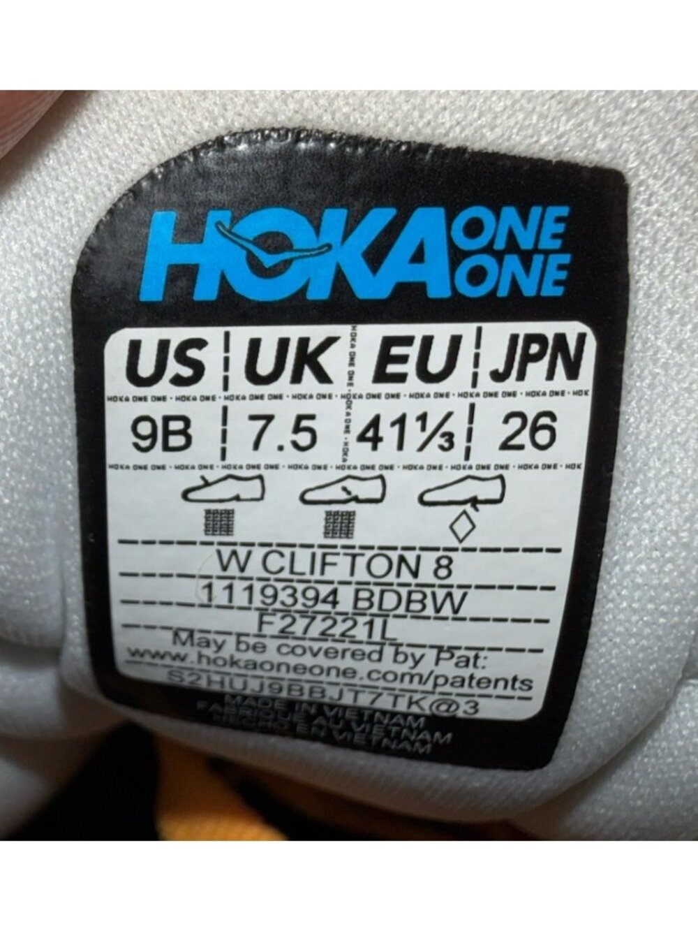 Hoka One One Clifton 8 Women's 1119394 BDBW Shoes Running Sneakers  9B - Picture 12 of 12